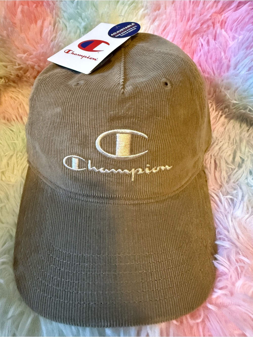 Champion unisex Corduroy Baseball Cap - Khaki